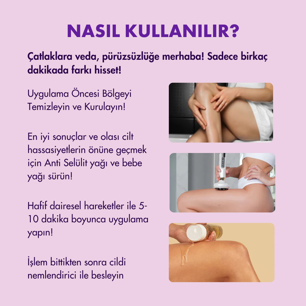 Smoothura Cilt Yenileyici Vakum ve Isı Terapili Masaj Cihazı